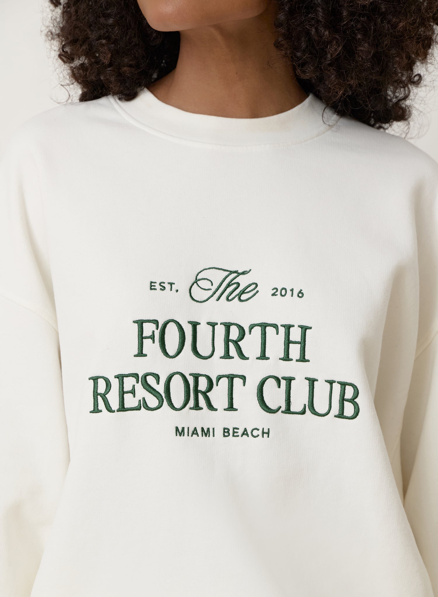 Cream Fourth Resort Club Oversized Sweatshirt
